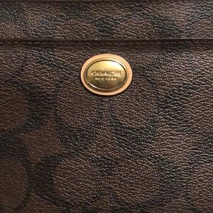 Coach larger wristlet